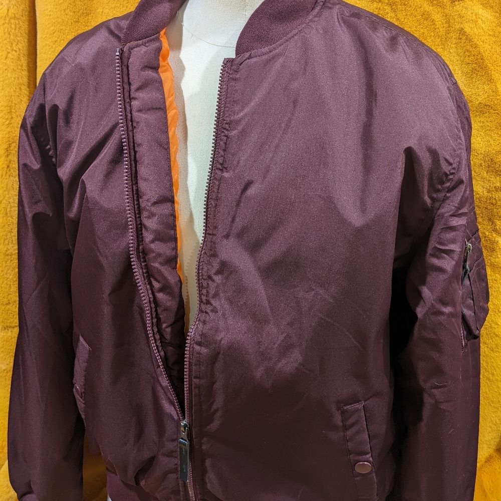 Ring of Fire L bomber jacket large NWOT